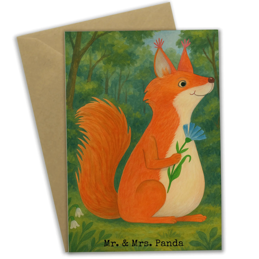 Grußkarte Eichhörnchen Blume Design Grußkarte, Klappkarte, Einladungskarte, Glückwunschkarte, Hochzeitskarte, Geburtstagskarte, Karte, Ansichtskarten, Tiermotive, Gute Laune, lustige Sprüche, Tiere, Eichhörnchen, Eichhorn, Spruch positiv, Lachen, Spaß, Motivation Sprüche, Motivation Bilder, glücklich Spruch, Spruch Deko