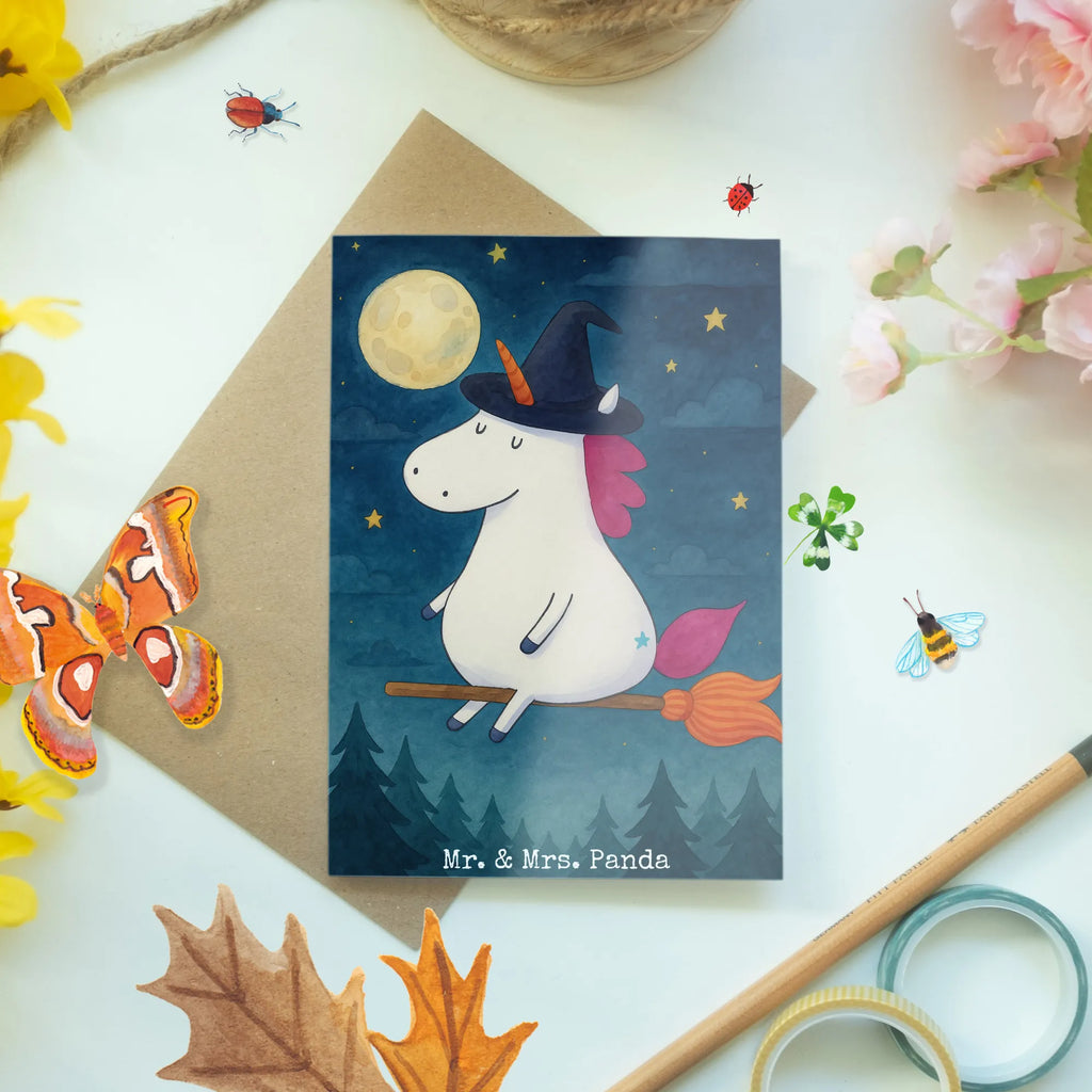 Grußkarte Einhorn Hexe Design Grußkarte, Klappkarte, Einladungskarte, Glückwunschkarte, Hochzeitskarte, Geburtstagskarte, Karte, Ansichtskarten, Einhorn, Einhörner, Einhorn Deko, Unicorn, Frau, Ehefrau, Hexe, Teufel, Engel, Verrückte, Freundin, Leben, Zicke