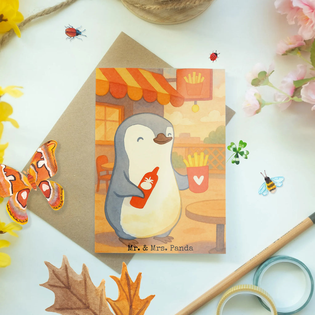 Grußkarte Pinguin Pommes Design Grußkarte, Klappkarte, Einladungskarte, Glückwunschkarte, Hochzeitskarte, Geburtstagskarte, Karte, Ansichtskarten, Liebe, Partner, Freund, Freundin, Ehemann, Ehefrau, Heiraten, Verlobung, Heiratsantrag, Liebesgeschenk, Jahrestag, Hocheitstag, Valentinstag, Geschenk für Frauen, Hochzeitstag, Mitbringsel, Geschenk für Freundin, Geschenk für Partner, Liebesbeweis, für Männer, für Ehemann