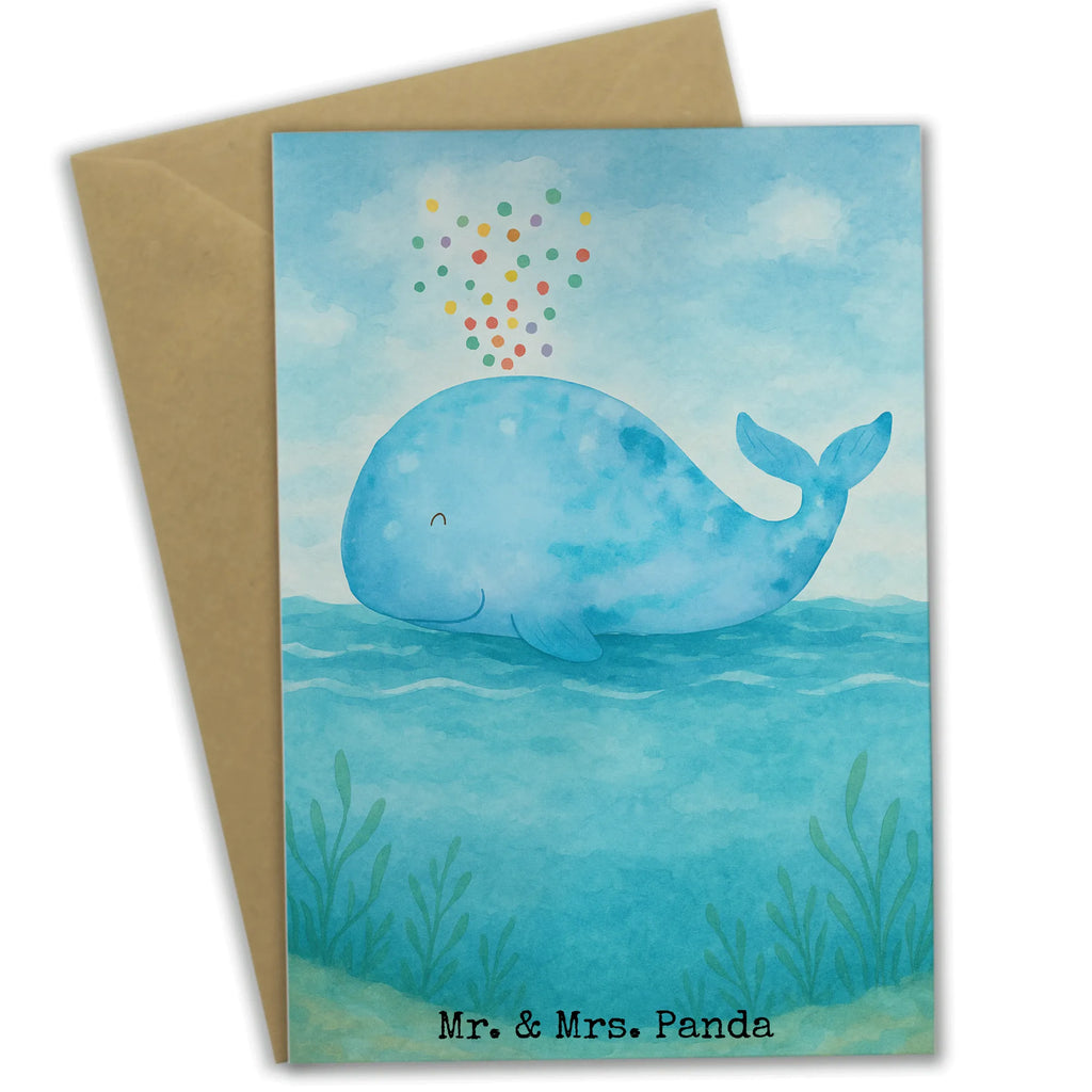 Grußkarte Wal Konfetti Design Grußkarte, Klappkarte, Einladungskarte, Glückwunschkarte, Hochzeitskarte, Geburtstagskarte, Karte, Ansichtskarten, Meerestiere, Meer, Urlaub, Wal, Konfetti, Wale, Motivation, Neuanfang, Trennung, Diät, Abnehmen, Neustart, Lebensabschnitt, Geburtstag