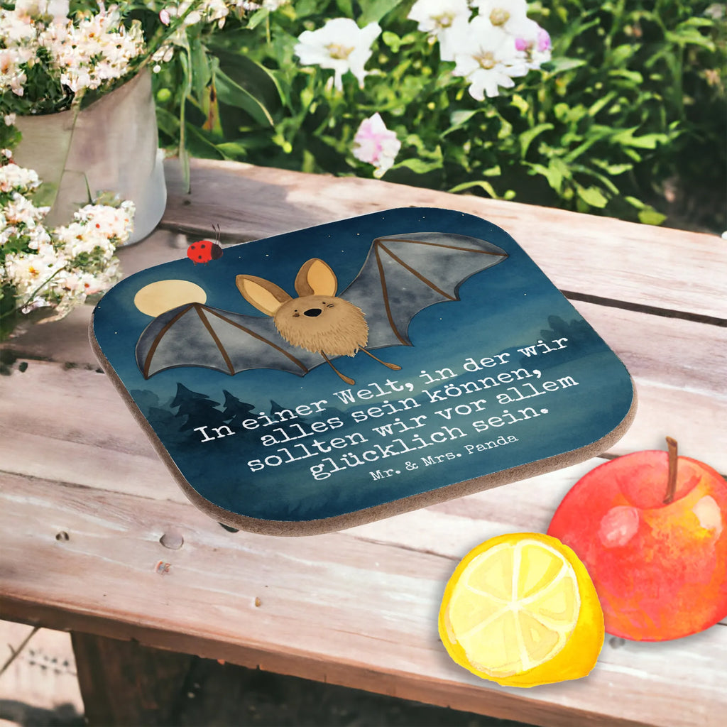 Untersetzer Fledermaus Flügel Design