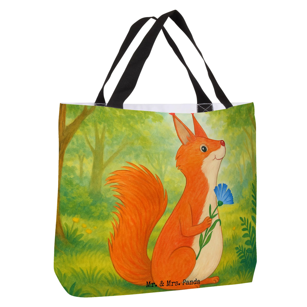 Shopper Eichhörnchen Blume Design Beutel, Einkaufstasche, Tasche, Strandtasche, Einkaufsbeutel, Shopper, Schultasche, Freizeittasche, Tragebeutel, Schulbeutel, Alltagstasche, Tiermotive, Gute Laune, lustige Sprüche, Tiere, Eichhörnchen, Eichhorn, Spruch positiv, Lachen, Spaß, Motivation Sprüche, Motivation Bilder, glücklich Spruch, Spruch Deko