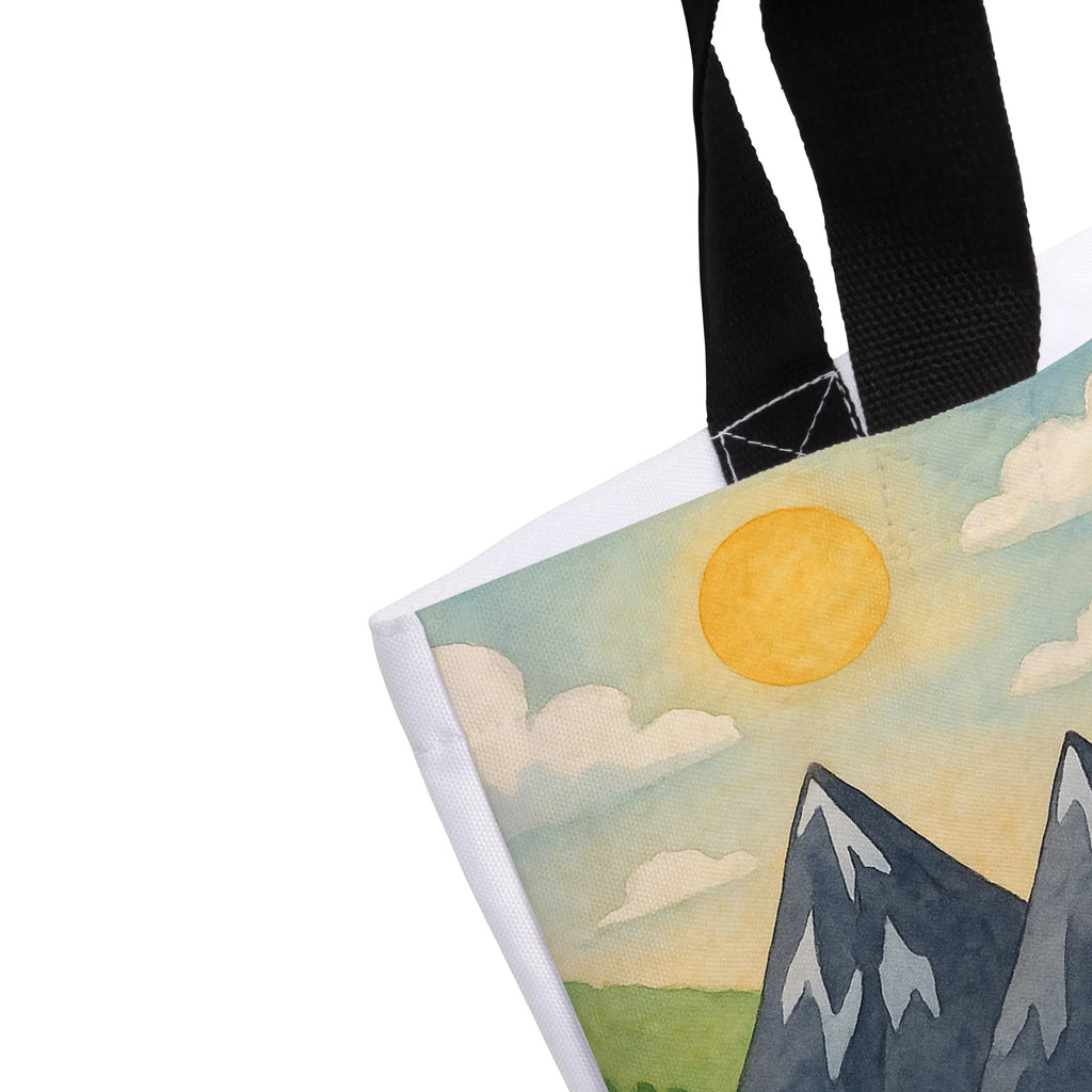 Shopper Einhorn Bergsteiger Design Beutel, Einkaufstasche, Tasche, Strandtasche, Einkaufsbeutel, Shopper, Schultasche, Freizeittasche, Tragebeutel, Schulbeutel, Alltagstasche, Einhorn, Einhörner, Einhorn Deko, Unicorn, Bergsteiger, Abenteuer, Berge, Abenteurer, Weltenbummler, Weltreise, Reisen, Urlaub, Entdecker