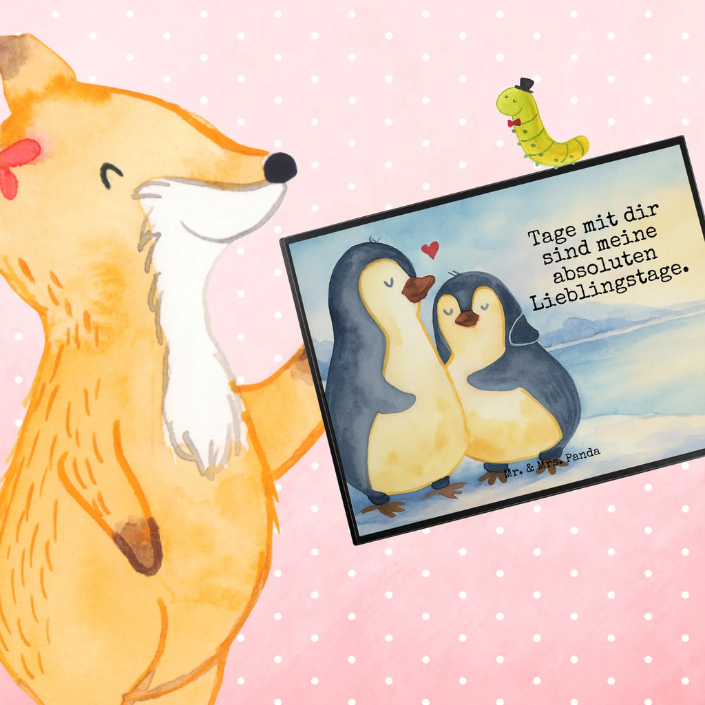 Schreibtischunterlage Pinguin umarmen Design