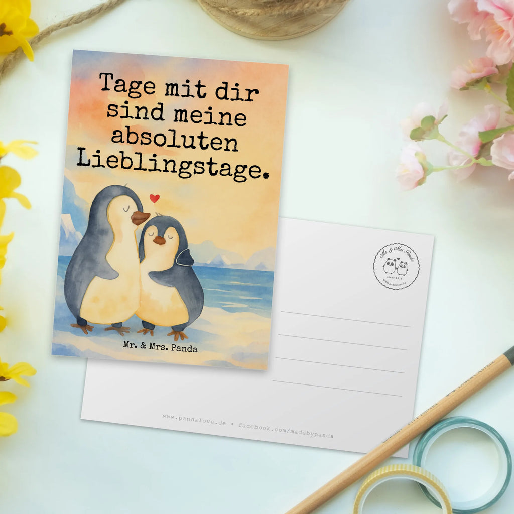 Pocztówka Pingwin przytulać Design einzelkarte, Postkarten, kunstkarte, Motivkarte, Grußkarte, Designkarte, Fotokarte, Kunstkarten, Postkarte, Ansichtskarten, spruchkarte, bildkarte, Ansichtskarte, Pinguin, Liebesbeweis, Hochzeitsgeschenk, Liebe, Liebespaar, Hochzeit, Jahrestag, Hochzeitstag, Verlobung, Liebesgeschenk