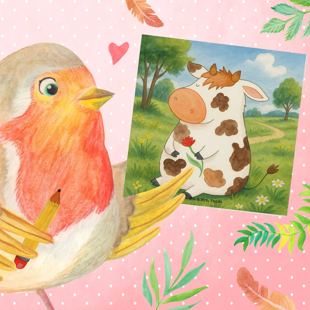 Deluxe Card Cow Design Karte, Grußkarte, Klappkarte, Einladungskarte, Glückwunschkarte, Hochzeitskarte, Geburtstagskarte, Hochwertige Grußkarte, Hochwertige Klappkarte, Bauernhof, Hoftiere, Landwirt, Landwirtin, Kuh, Kühe, Träume, Flausen, Spruch, Magie, Motivtion, Hof, Milch, Milchkuh