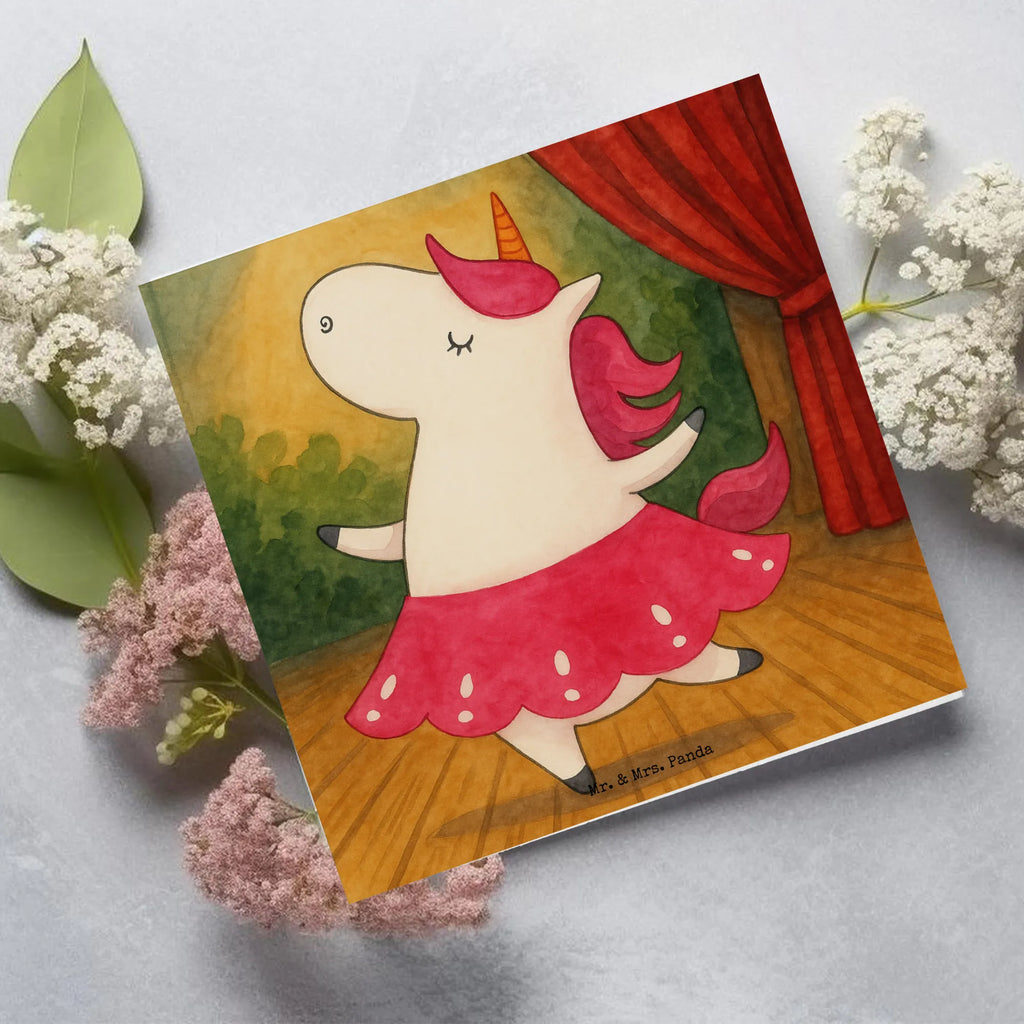 Deluxe Card unicorn ballerina Design Karte, Grußkarte, Klappkarte, Einladungskarte, Glückwunschkarte, Hochzeitskarte, Geburtstagskarte, Hochwertige Grußkarte, Hochwertige Klappkarte, Einhorn, Einhörner, Einhorn Deko, Unicorn, Tanzen, Ballerina, Party, Wohnung, Spaß, Feiern, Geburtstag, Tänzerin, Lebenslust, Lebensfreude