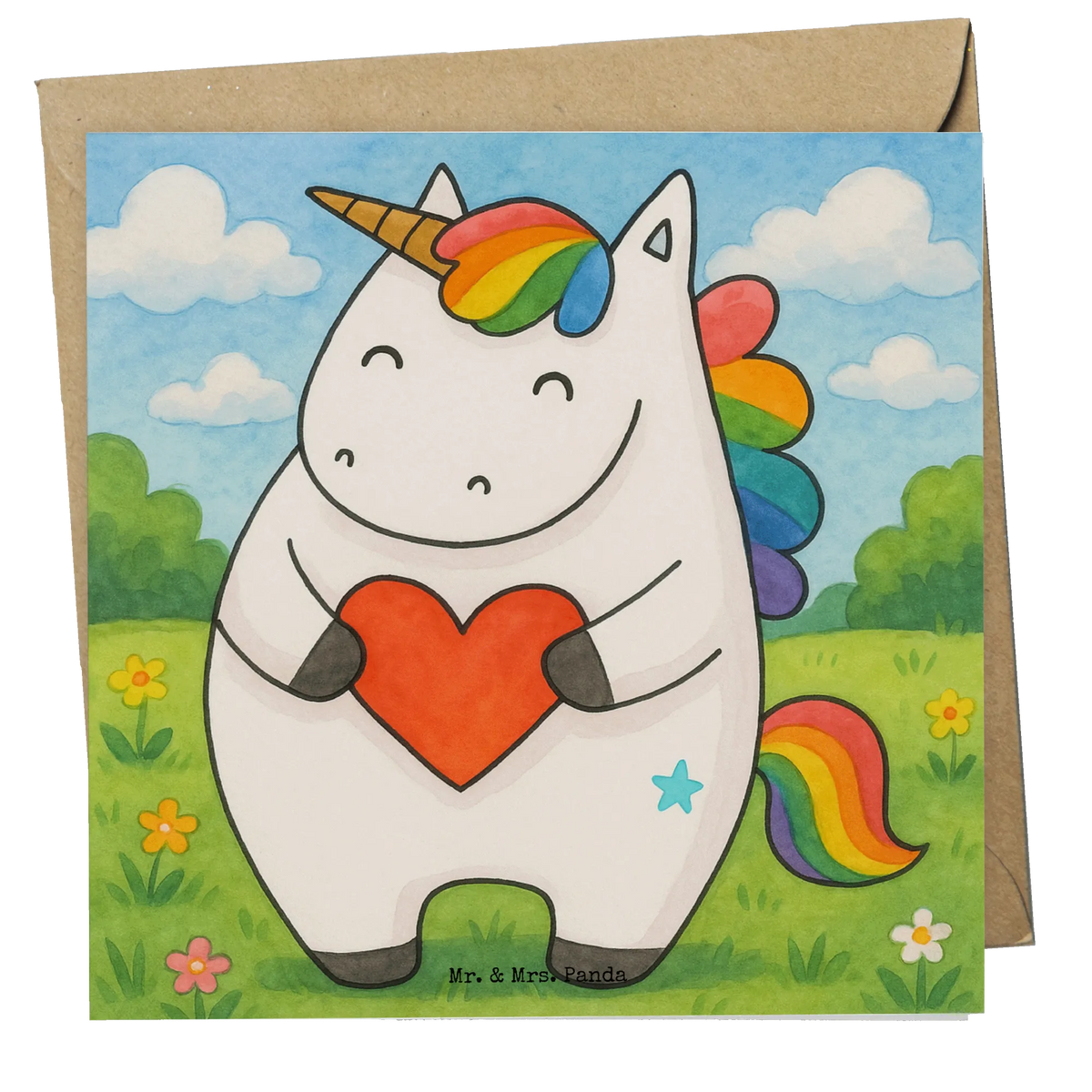 Deluxe Card unicorn Heart Design doppelkarte, Grußkarte, faltkarte, Glückwunschkarte, anlasskarte, Klappkarte, Einhorn, Einhorn Deko, Einhörner, Unicorn, Herz, Witzig, böse, Schlimm, Bunt, Anders, Freundin, Lustig