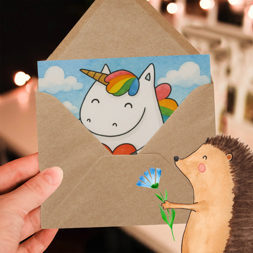 Deluxe Card unicorn Heart Design Karte, Grußkarte, Klappkarte, Einladungskarte, Glückwunschkarte, Hochzeitskarte, Geburtstagskarte, Hochwertige Grußkarte, Hochwertige Klappkarte, Einhorn, Einhörner, Einhorn Deko, Unicorn, Herz, schlimm, böse, witzig, lustig, Freundin, anders, bunt