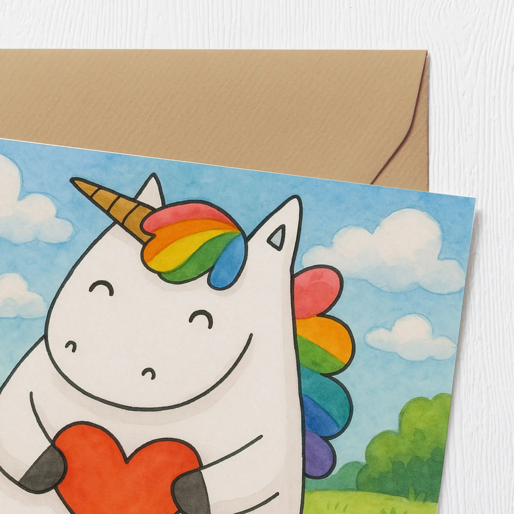 Deluxe Card unicorn Heart Design Karte, Grußkarte, Klappkarte, Einladungskarte, Glückwunschkarte, Hochzeitskarte, Geburtstagskarte, Hochwertige Grußkarte, Hochwertige Klappkarte, Einhorn, Einhörner, Einhorn Deko, Unicorn, Herz, schlimm, böse, witzig, lustig, Freundin, anders, bunt