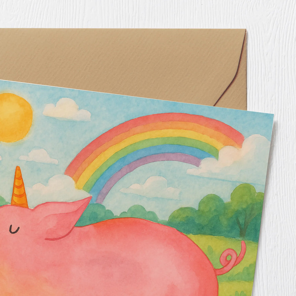 Deluxe Card unicorn Pig Design Karte, Grußkarte, Klappkarte, Einladungskarte, Glückwunschkarte, Hochzeitskarte, Geburtstagskarte, Hochwertige Grußkarte, Hochwertige Klappkarte, Einhorn, Einhörner, Einhorn Deko, Unicorn, Party, Spaß, Schwein, Schweinhorn, Bauer, witzig. lustig, Spruch, geschenk, Pig, Piggy, funny, english, englisch