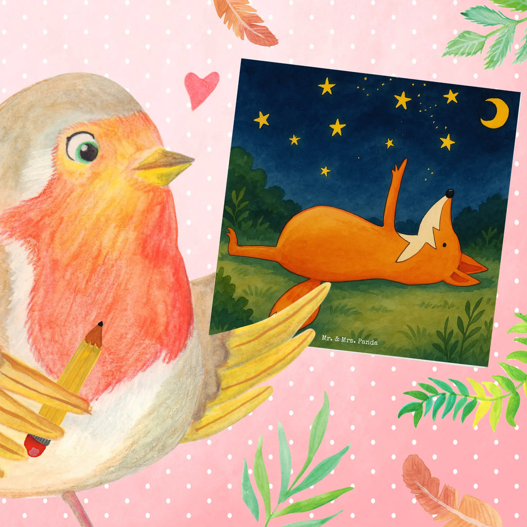 Deluxe Card Fox Stars Design Karte, Grußkarte, Klappkarte, Einladungskarte, Glückwunschkarte, Hochzeitskarte, Geburtstagskarte, Hochwertige Grußkarte, Hochwertige Klappkarte, Fuchs, Füchse, tröstende Worte, Spruch positiv, Spruch schön, Romantik, Always Look on the Bright Side of Life