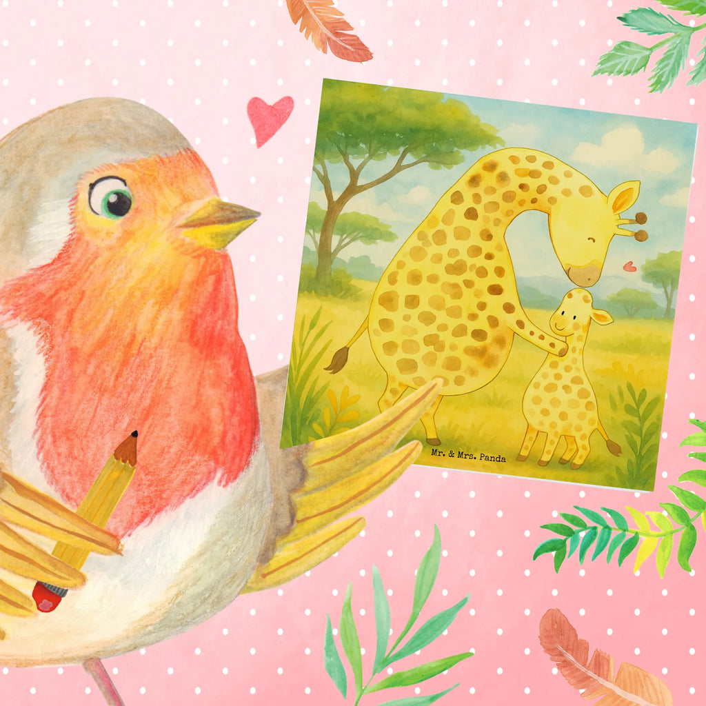 Deluxe Card giraffe child Design Karte, Grußkarte, Klappkarte, Einladungskarte, Glückwunschkarte, Hochzeitskarte, Geburtstagskarte, Hochwertige Grußkarte, Hochwertige Klappkarte, Afrika, Wildtiere, Giraffe, Kind, Mutter, Mama, Tochter, Sohn, Lieblingsmensch