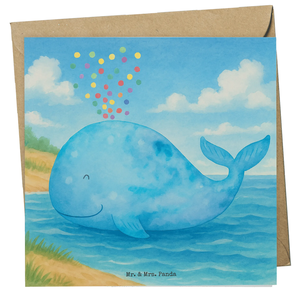 Deluxe Card whale confetti Design Karte, Grußkarte, Klappkarte, Einladungskarte, Glückwunschkarte, Hochzeitskarte, Geburtstagskarte, Hochwertige Grußkarte, Hochwertige Klappkarte, Meerestiere, Meer, Urlaub, Wal, Konfetti, Wale, Motivation, Neuanfang, Trennung, Diät, Abnehmen, Neustart, Lebensabschnitt, Geburtstag