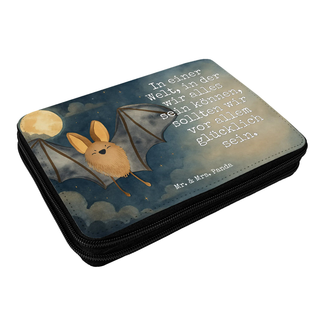 Leather folder bat wing Design Federmappe, Stiftetasche, Stifte Etui, Schule, Einschulung, Geschenk, Kind, Schüler, Schülerin, Stifterolle, Federmäppchen, Motiv, Grundschule, Federmäppchen bedruckt, Büro Stifte Etui, Bestückte Federmappe, Kinder Federmappe, Federmappe Einschulung, Tiermotive, Gute Laune, lustige Sprüche, Tiere