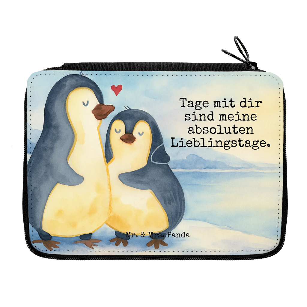 Leather folder Penguin embrace Design Federmappe, Stiftetasche, Stifte Etui, Schule, Einschulung, Geschenk, Kind, Schüler, Schülerin, Stifterolle, Federmäppchen, Motiv, Grundschule, Federmäppchen bedruckt, Büro Stifte Etui, Bestückte Federmappe, Kinder Federmappe, Federmappe Einschulung, Pinguin, Liebe, Liebespaar, Liebesbeweis, Liebesgeschenk, Verlobung, Jahrestag, Hochzeitstag, Hochzeit, Hochzeitsgeschenk