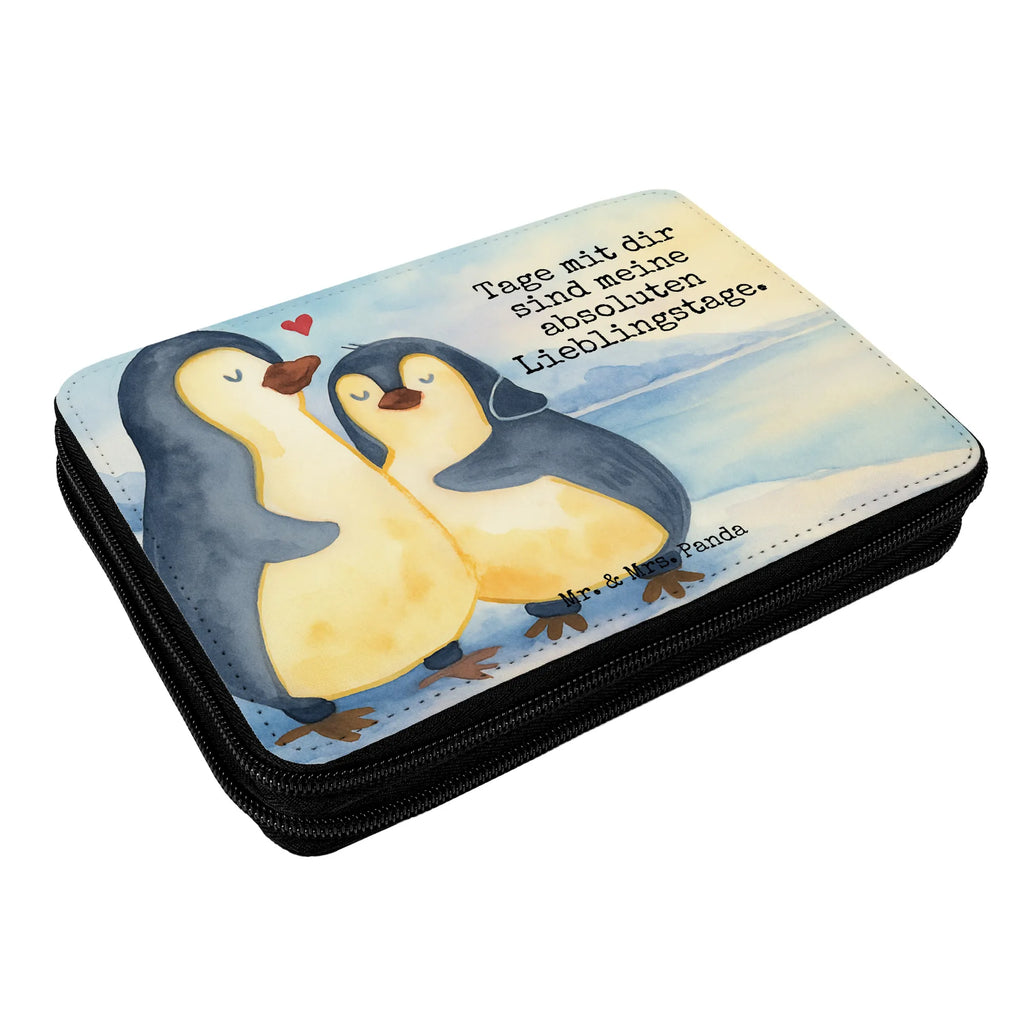 Leather folder Penguin embrace Design Federmappe, Stiftetasche, Stifte Etui, Schule, Einschulung, Geschenk, Kind, Schüler, Schülerin, Stifterolle, Federmäppchen, Motiv, Grundschule, Federmäppchen bedruckt, Büro Stifte Etui, Bestückte Federmappe, Kinder Federmappe, Federmappe Einschulung, Pinguin, Liebe, Liebespaar, Liebesbeweis, Liebesgeschenk, Verlobung, Jahrestag, Hochzeitstag, Hochzeit, Hochzeitsgeschenk