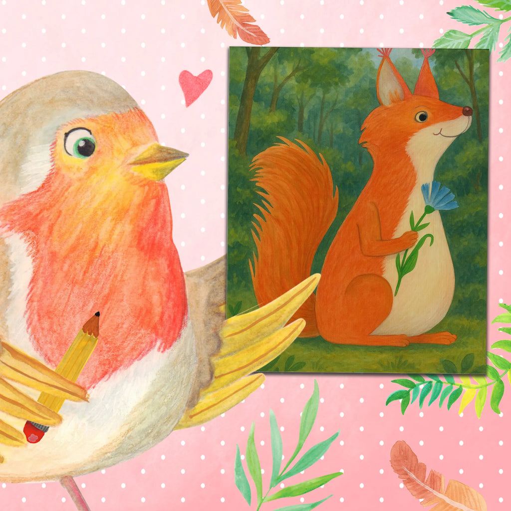 Paint by Numbers Squirrel flower Design small animals, cute, funny, cute animal motives, hand drawn, small world, funny sayings, good mood, happy, gifts, gift ideas, special gifts, animal lover, card, fun, saying decoration, positive saying, Squirrel, motivation sayings, squirrel, happy saying, motivation pictures, laughter