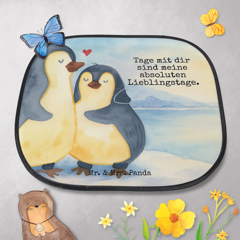 Sonnenschutz Auto Pinguin umarmen Design