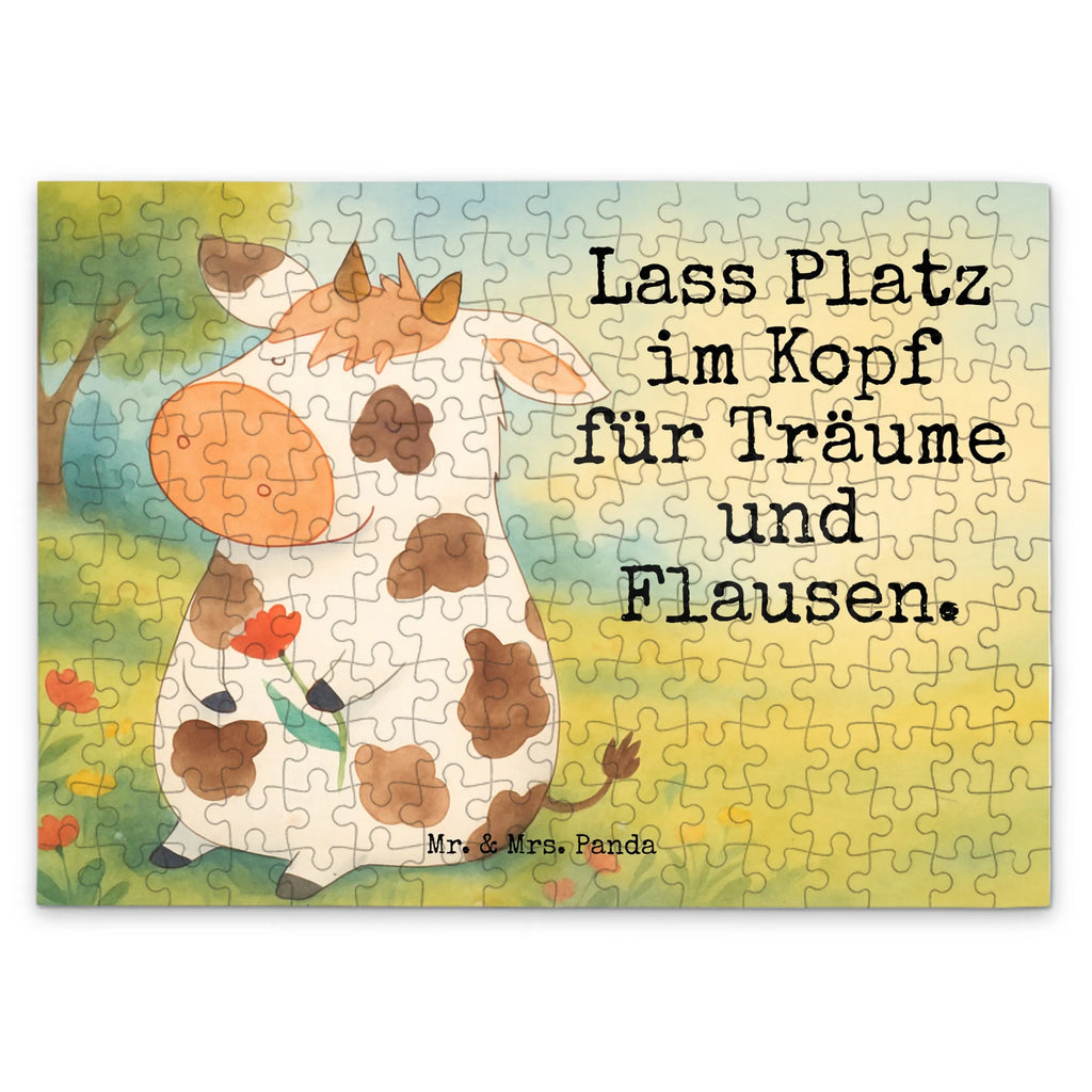 Puzzle Cow Design Puzzle, Bauernhof, Hoftiere, Landwirt, Landwirtin, Kuh, Kühe, Träume, Flausen, Spruch, Magie, Motivtion, Hof, Milch, Milchkuh