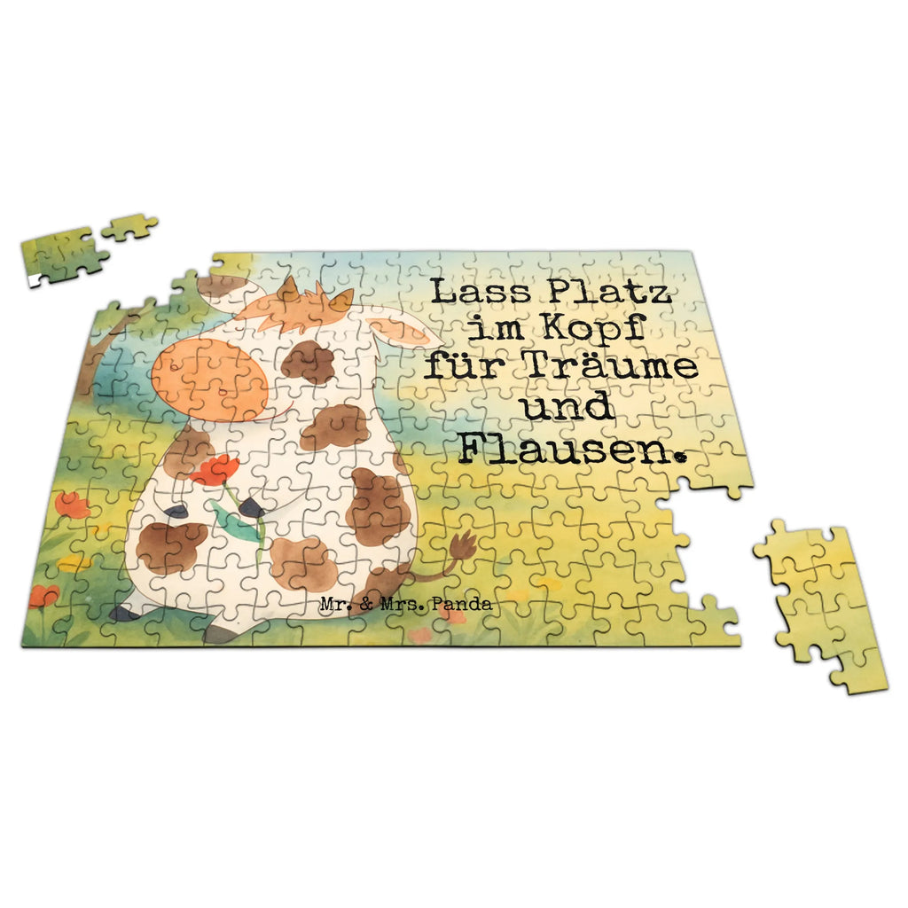 Puzzle Cow Design Puzzle, Bauernhof, Hoftiere, Landwirt, Landwirtin, Kuh, Kühe, Träume, Flausen, Spruch, Magie, Motivtion, Hof, Milch, Milchkuh