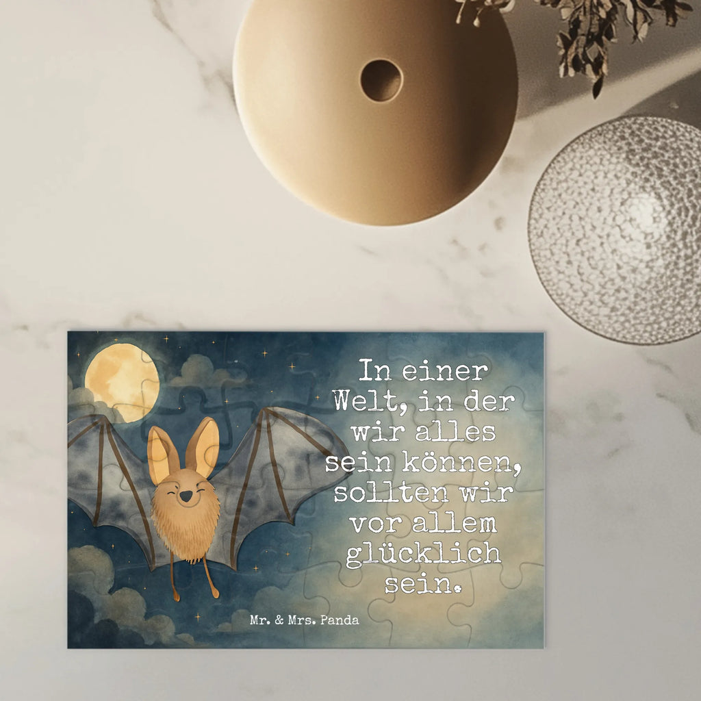 Puzzle Fledermaus Flügel Design Puzzle, Tiermotive, Gute Laune, lustige Sprüche, Tiere