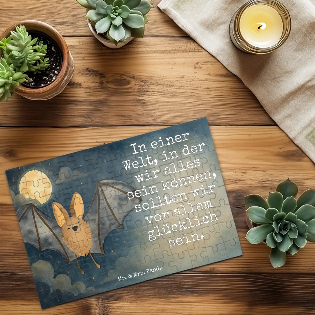 Puzzle Fledermaus Flügel Design Puzzle, Tiermotive, Gute Laune, lustige Sprüche, Tiere