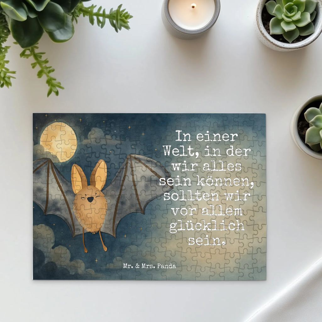 Puzzle Fledermaus Flügel Design Puzzle, Tiermotive, Gute Laune, lustige Sprüche, Tiere