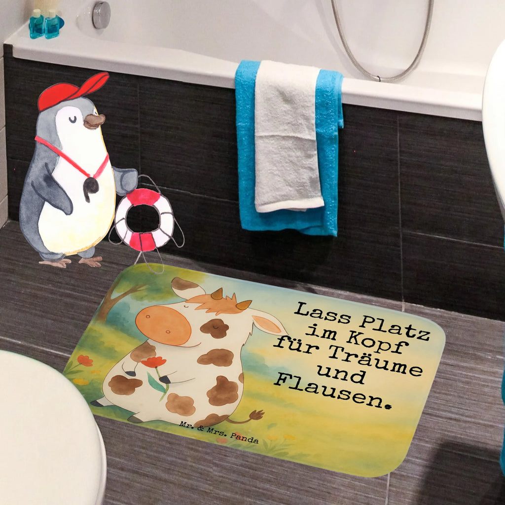 Badematte Kuh Design Badematte, Badteppich, Duschvorleger, Badezimmerteppich, Badezimmermatte, Badvorleger, Duschmatte, Duschteppich, Badteppiche, Badgarnitur, Badematten, Teppich Badezimmer, Badezimmermatten, Bauernhof, Hoftiere, Landwirt, Landwirtin, Kuh, Kühe, Träume, Flausen, Spruch, Magie, Motivtion, Hof, Milch, Milchkuh