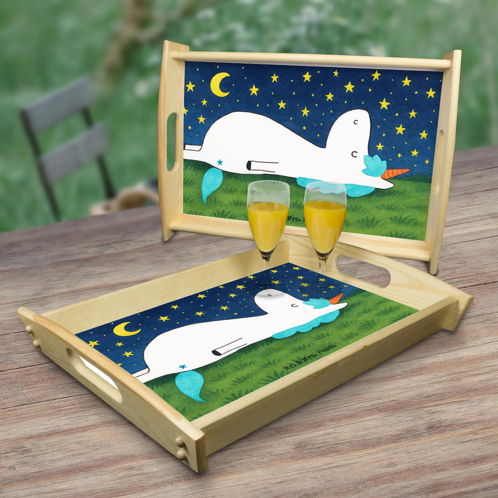 Serving tray unicorn starry sky Design Serviertablett, Tablett, Holztablett, Küchentablett, Dekotablett, Frühstückstablett, Einhorn, Einhörner, Einhorn Deko, Unicorn, Sterne, Dachschaden, Verrückt, Sternenhimmel
