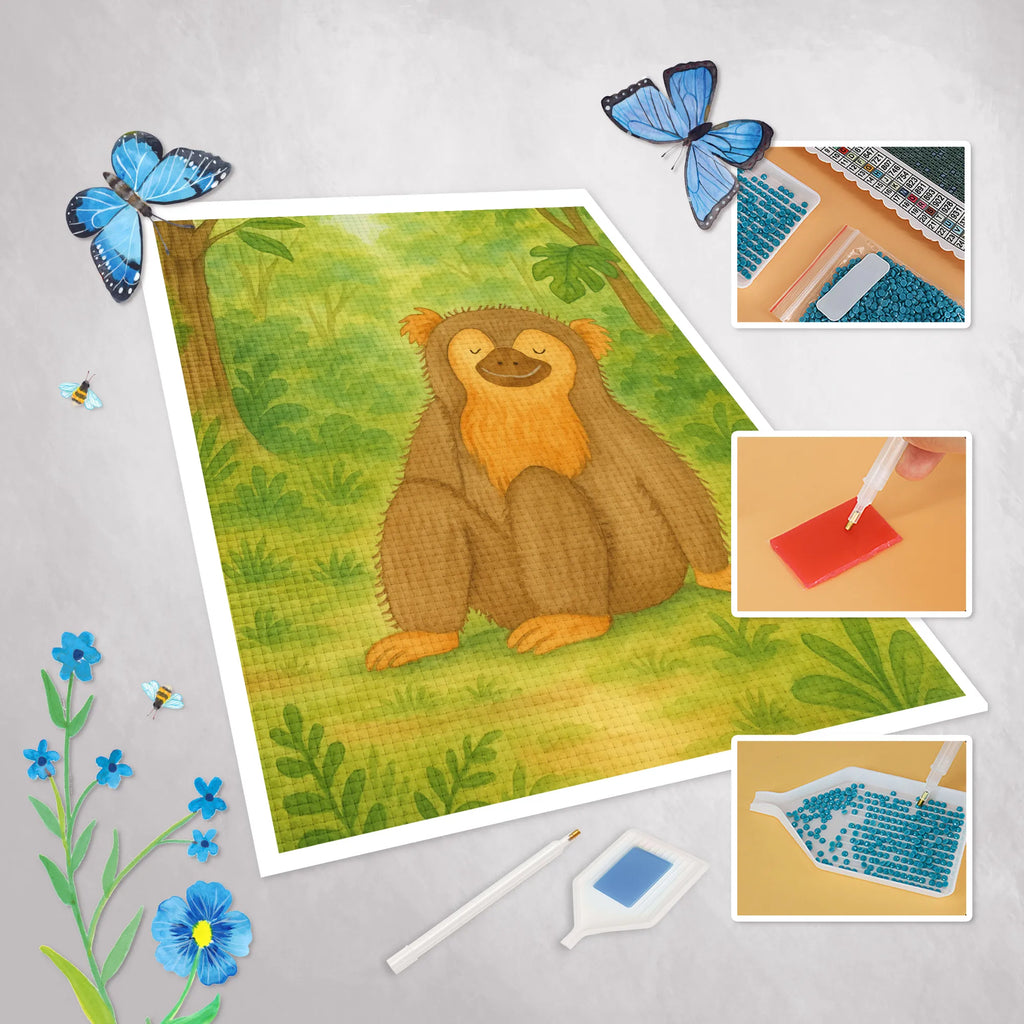 Diamond Painting Monkey Design Africa, self-esteem, respect, self-love, monkeys, love, selfcare, self-confidence, monkey, motivation