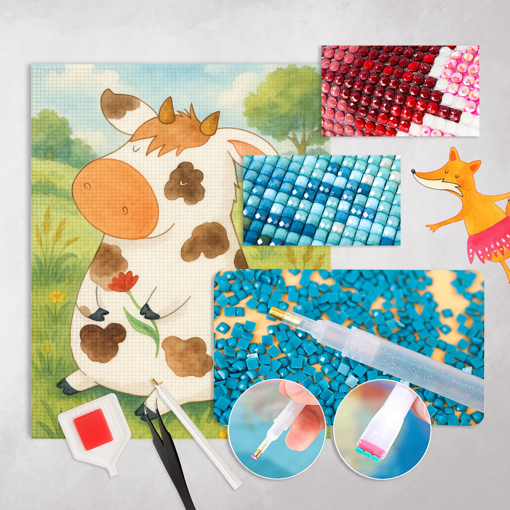 Diamond Painting Cow Design farm, farm animals, animals, dreams, saying, yard, nonsense, milk, dairy cow, magic, cow, cows, motivtion