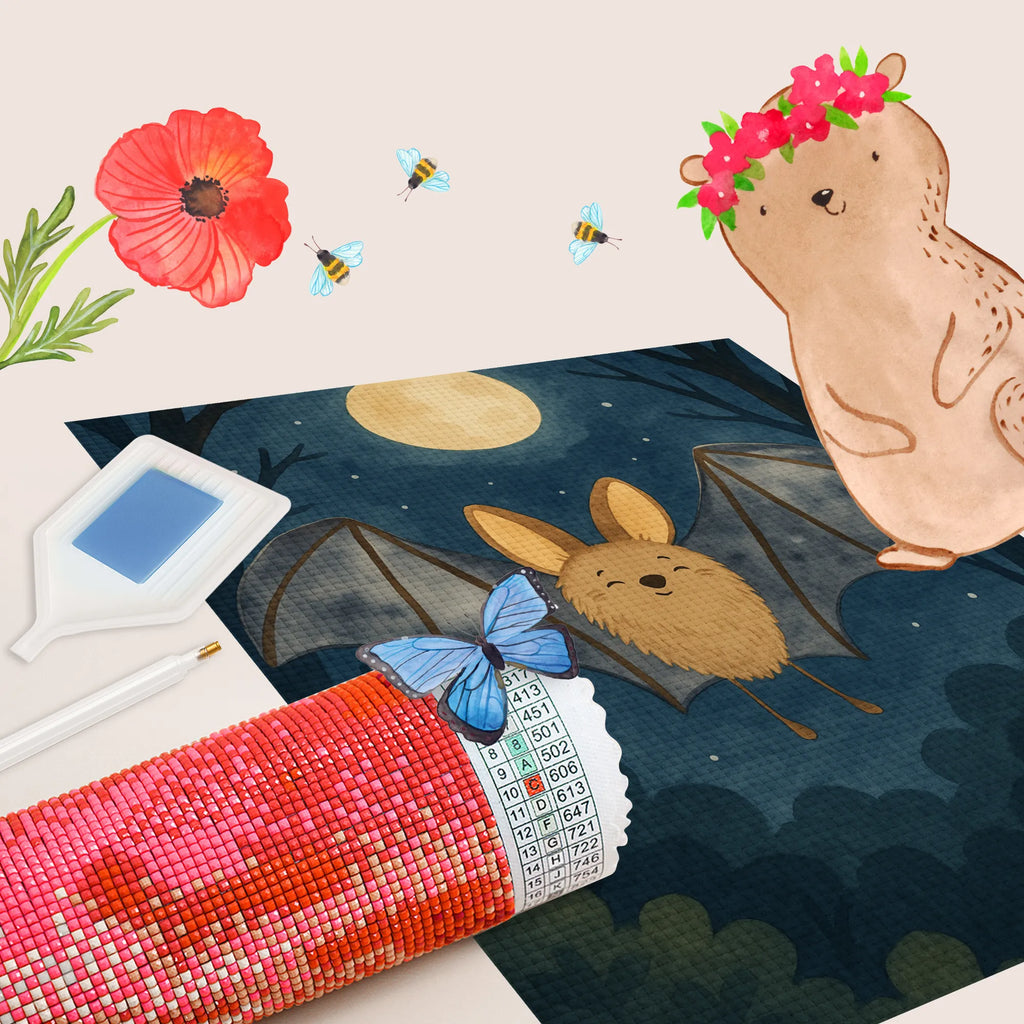 Diamond Painting Fledermaus Flügel Design Kristallbild, Diamond Painting, Kreativität, DIY, Tiermotive, Gute Laune, lustige Sprüche, Tiere