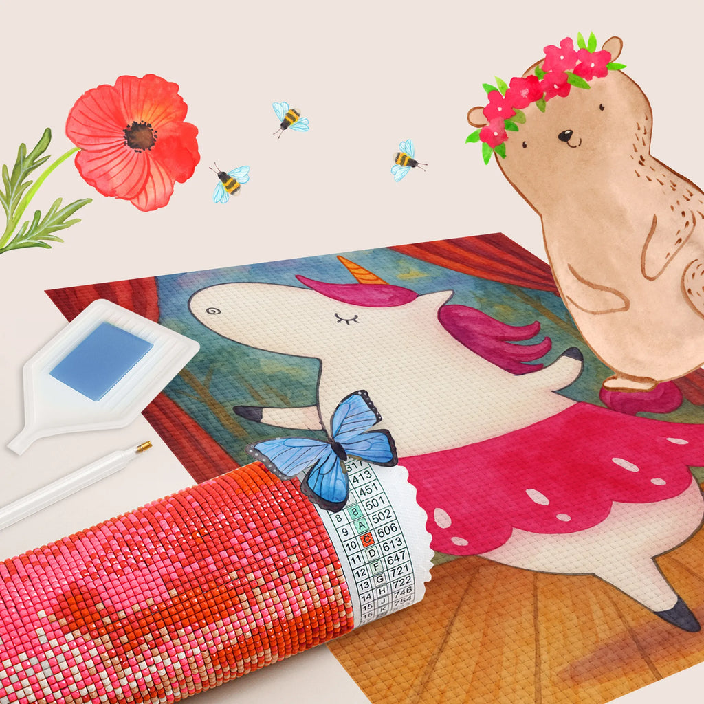 Diamond Painting unicorn ballerina Design unicorn, unicorns, Unicorn, Party, Ballerina, dancer present, Celebration, Flat, Dancer gift, Dancing, English, Einhorn, Fun