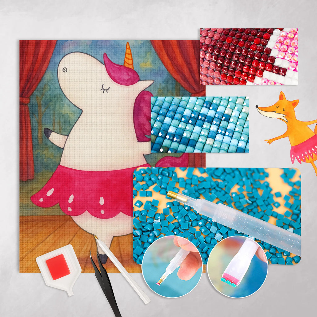 Diamond Painting unicorn ballerina Design unicorn, unicorns, Unicorn, Party, Ballerina, dancer present, Celebration, Flat, Dancer gift, Dancing, English, Einhorn, Fun