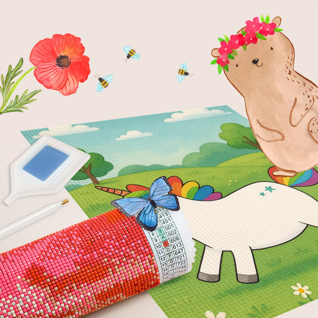 Obraz diamentowy Jednorożec Szczęśliwy Design Jednorożec, jednorożce, dekoracje jednorożca, jednorożec