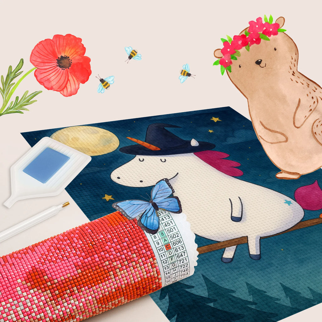 Diamond Painting unicorn Witch Design unicorn, unicorns, girlfriend present, bitch, wife gift, witch, mad, bad girl, angel, devil, Unicorn