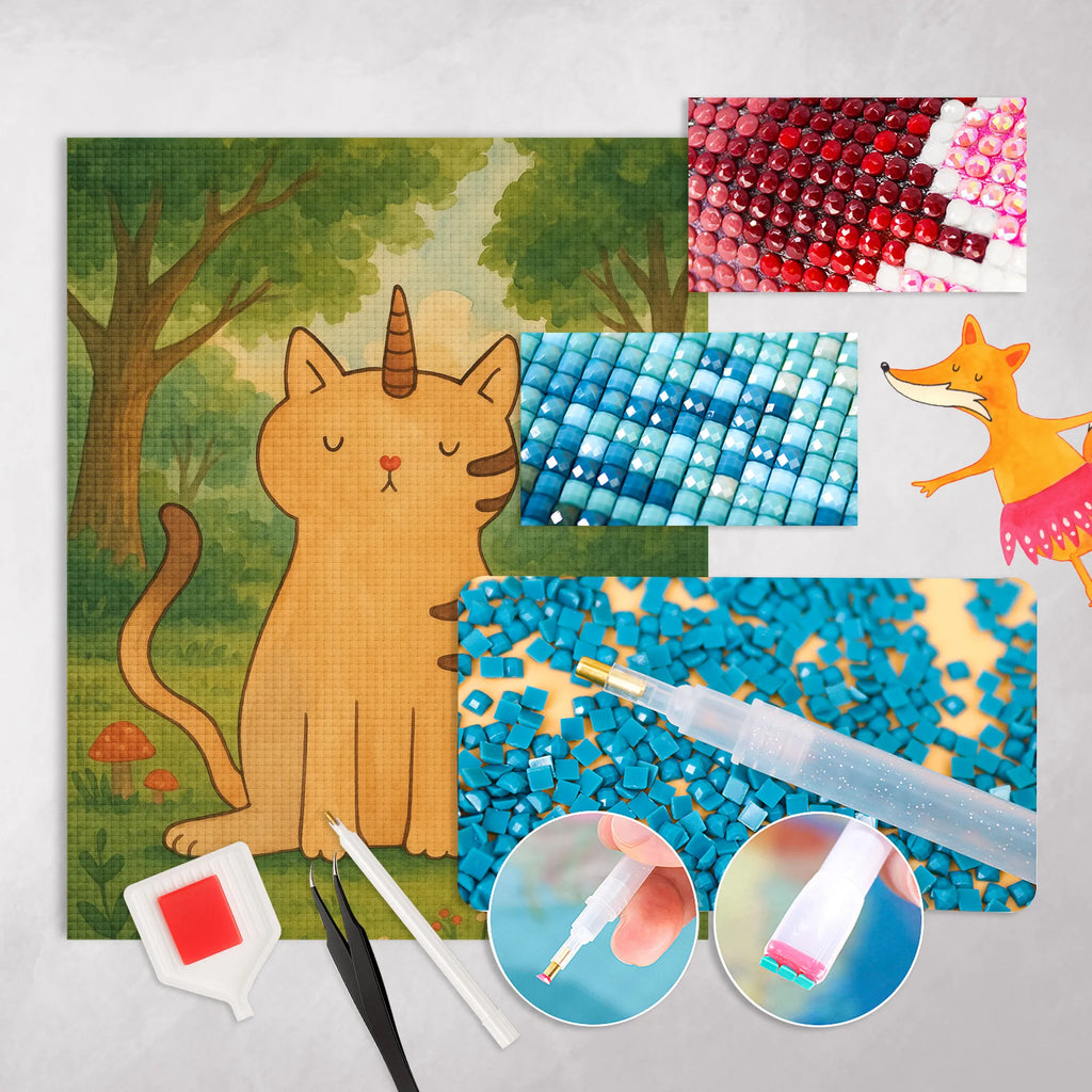 Diamond Painting unicorn Cat Design DIY, Kreativität, Kristallbild, Diamond Painting, Einhorn, Einhörner, Einhorn Deko, Unicorn, Katzer, Katzenhorn, Einhornkatze, Mieze, Einhornpower, Kittyhorn, Katze, Glitzer, Regenbogen, Erwachsenwerden