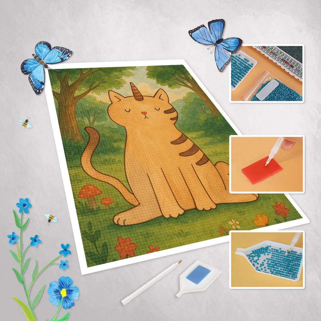 Diamond Painting unicorn Cat Design DIY, Kreativität, Kristallbild, Diamond Painting, Einhorn, Einhörner, Einhorn Deko, Unicorn, Katzer, Katzenhorn, Einhornkatze, Mieze, Einhornpower, Kittyhorn, Katze, Glitzer, Regenbogen, Erwachsenwerden