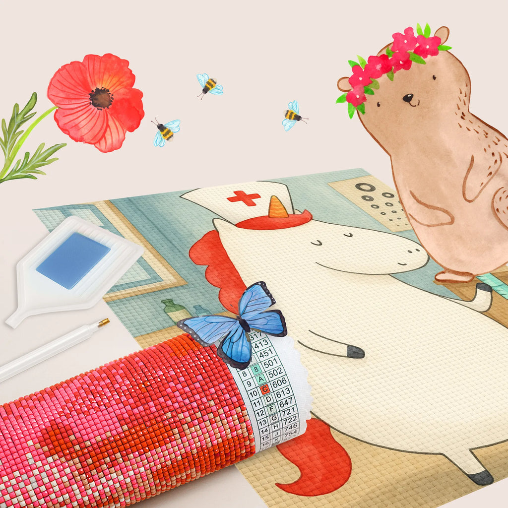 Diamond Painting Einhorn Krankenschwester Design DIY, Kristallbild, Kreativität, Diamond Painting, Einhorn, Einhörner, Einhorn Deko, Unicorn, Ärztin Geschenk, Krankenhaus, Krankenpflegerin, Krankenpfleger Geschenk, Krankenschwester Dankeschön, Krankenschwester Geschenk