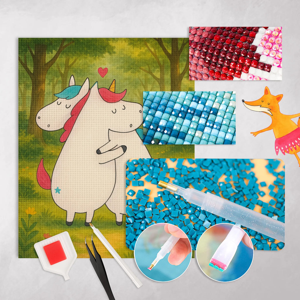 Diamond Painting unicorn communication Design unicorn, unicorns, valentine, witty, gift, present, marriage, Unicorn, funny, Thank you, saying, partner, love, valentine's day
