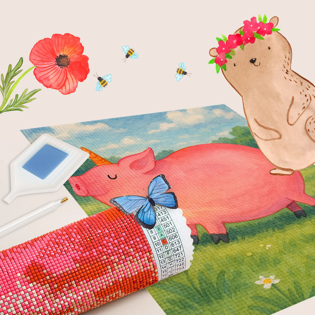 Diamond Painting unicorn Pig Design unicorn, unicorns, piggy, girlfriend gift, Funny saying, pigcorn, Unicorn, Pig, piggycorn