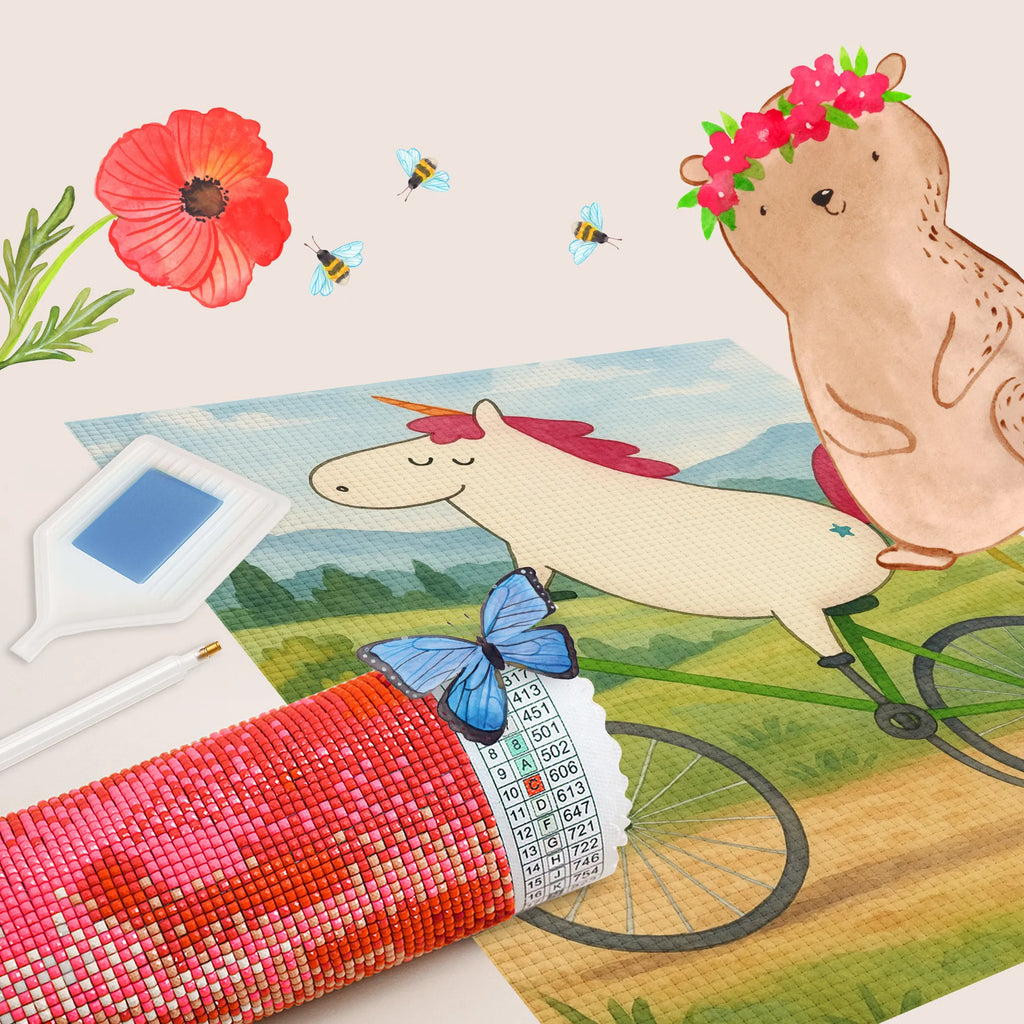 Obraz diamentowy Jednorożec Rowerzysta Design Jednorożec, jednorożce, dekoracje jednorożca, jednorożec