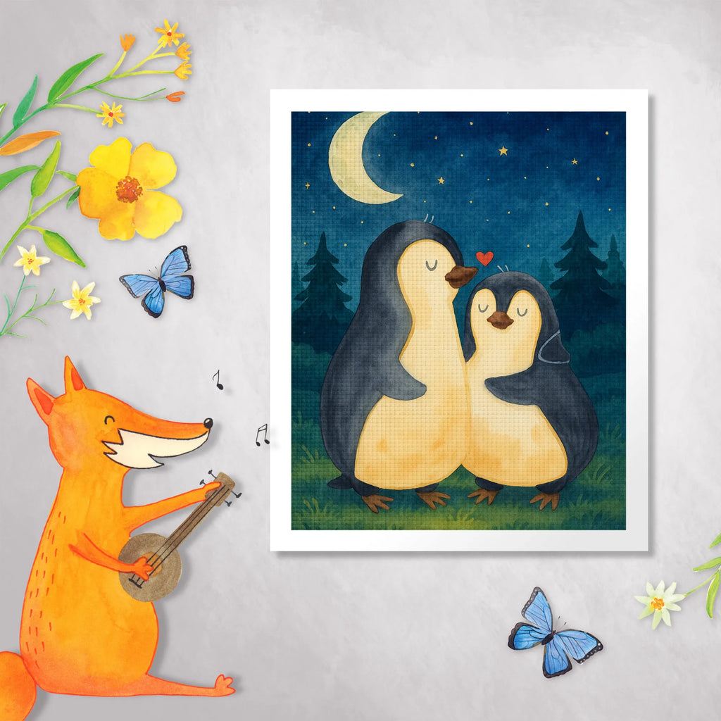 Diamond Painting penguins Fall asleep Design Love, Loving, Two, Together, Marriage, Engagement, Proposal of marriage, Love gift, gift for her, gift for him, anniversary gift, Valentine&#39;s Day Gift for Women Love Gift Anniversary Wedding Anniversary Party Favor Gift for Girlfriend Gift for Partner Boyfriend Gift Token of Love for Men for Husband