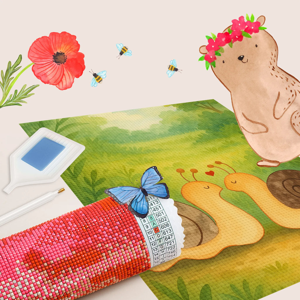 Diamond Painting Snails in love Design Love, Loving, Two, Together, Marriage, Engagement, Proposal of marriage, Love gift, gift for her, gift for him, anniversary gift