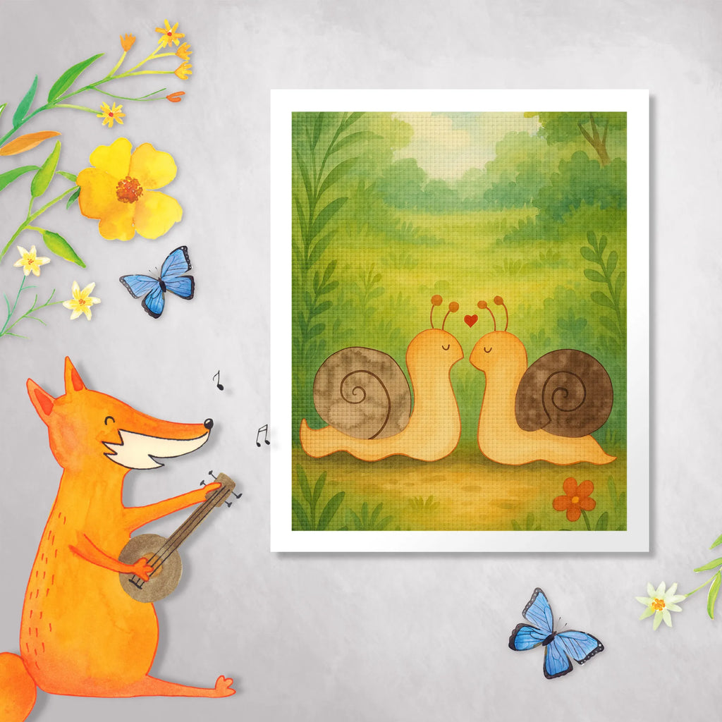 Diamond Painting Snails in love Design Love, Loving, Two, Together, Marriage, Engagement, Proposal of marriage, Love gift, gift for her, gift for him, anniversary gift