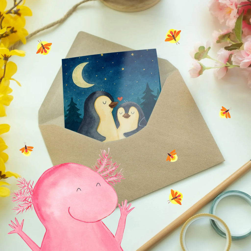 Grußkarte Pinguine Einschlafen Design Grußkarte, Klappkarte, Einladungskarte, Glückwunschkarte, Hochzeitskarte, Geburtstagskarte, Karte, Ansichtskarten, Liebe, Partner, Freund, Freundin, Ehemann, Ehefrau, Heiraten, Verlobung, Heiratsantrag, Liebesgeschenk, Jahrestag, Hocheitstag, Valentinstag, Geschenk für Frauen, Hochzeitstag, Mitbringsel, Geschenk für Freundin, Geschenk für Partner, Liebesbeweis, für Männer, für Ehemann