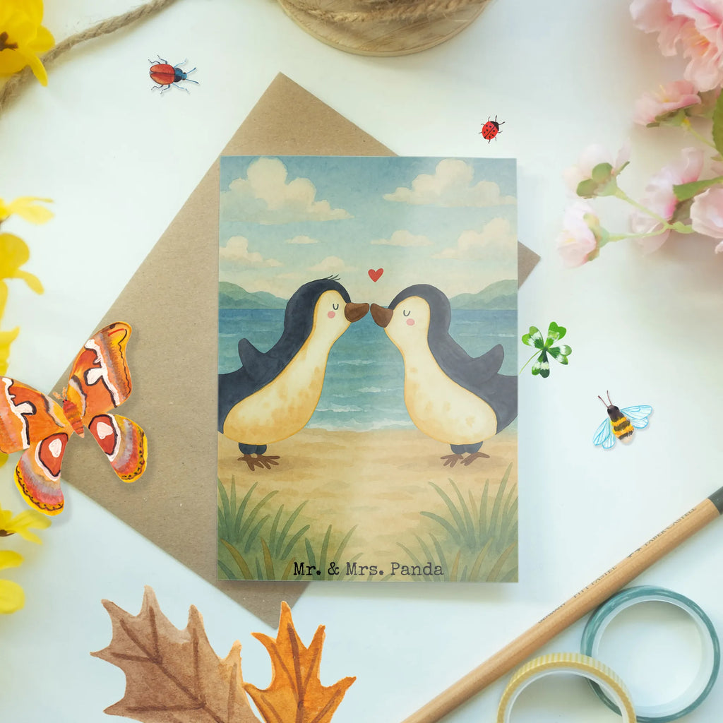 Greetings card penguins kiss Design Grußkarte, Klappkarte, Einladungskarte, Glückwunschkarte, Hochzeitskarte, Geburtstagskarte, Karte, Ansichtskarten, Liebe, Partner, Freund, Freundin, Ehemann, Ehefrau, Heiraten, Verlobung, Heiratsantrag, Liebesgeschenk, Jahrestag, Hocheitstag, Valentinstag, Geschenk für Frauen, Hochzeitstag, Mitbringsel, Geschenk für Freundin, Geschenk für Partner, Liebesbeweis, für Männer, für Ehemann