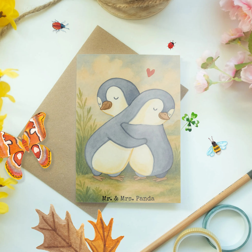 Grußkarte Pinguine Kuscheln Design Grußkarte, Klappkarte, Einladungskarte, Glückwunschkarte, Hochzeitskarte, Geburtstagskarte, Karte, Ansichtskarten, Liebe, Partner, Freund, Freundin, Ehemann, Ehefrau, Heiraten, Verlobung, Heiratsantrag, Liebesgeschenk, Jahrestag, Hocheitstag, Valentinstag, Geschenk für Frauen, Hochzeitstag, Mitbringsel, Geschenk für Freundin, Geschenk für Partner, Liebesbeweis, für Männer, für Ehemann