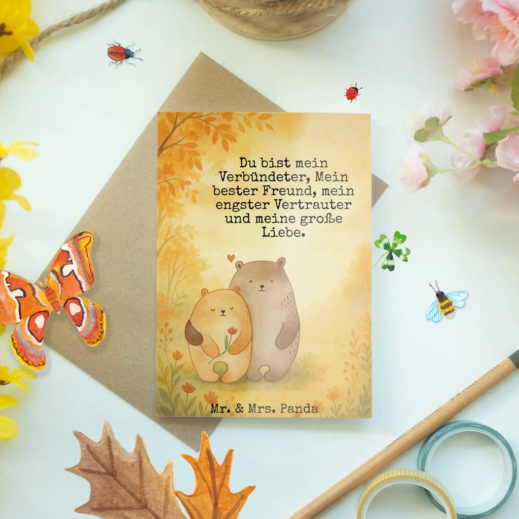 Greetings card Bears in love Design Grußkarte, Klappkarte, Einladungskarte, Glückwunschkarte, Hochzeitskarte, Geburtstagskarte, Karte, Ansichtskarten, Liebe, Partner, Freund, Freundin, Ehemann, Ehefrau, Heiraten, Verlobung, Heiratsantrag, Liebesgeschenk, Jahrestag, Hocheitstag, Verliebt, Verlobt, Verheiratet, Geschenk Freundin, Geschenk Freund, Liebesbeweis, Hochzeitstag, Geschenk Hochzeit, Bären, Bärchen, Bär